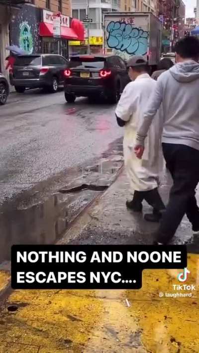 To escape in the flood