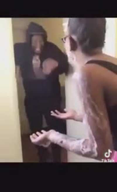 Man freaked out bad