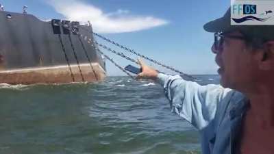 Oil Tanker with 60,000,000 gallons of oil aboard is currently sinking