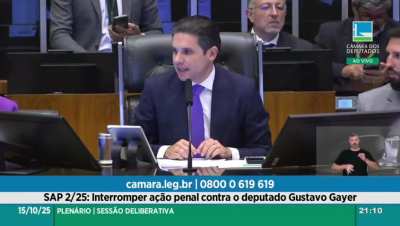Plen&aacute;rio da C&acirc;mara susta A&ccedil;&atilde;o Penal contra Gustavo Gayer e impede que o STF julgue o deputado do PL