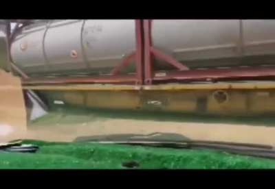 Dude's lucky the train ain't fast