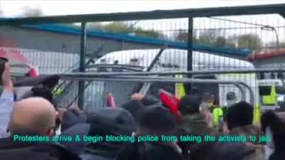 After 6 days, activists were detained at the Leicester drone factory last night. A brief overview of what happened, leading up to police suppression &amp;amp; house searches.