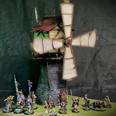 Just finished my Vermintide inspired Windmill; full video of the build and painting process in the comments!