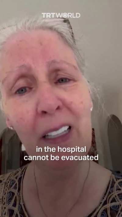 Scottish First Minister Humza Yousaf&rsquo;s mother-in-law Elizabeth El-Nakla made a plea for help in a video what she says will be her last video message from Gaza, where she is trapped after Israel began its bombing campaign while she was visiting family.