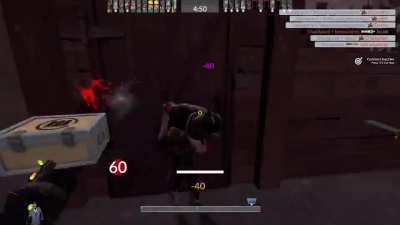 I walked forward and pressed left click to kill 5 people... without playing pyro!