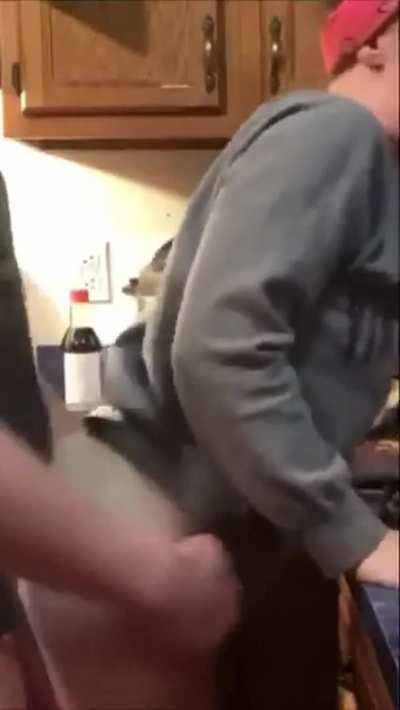 Fucked hard in the kitchen