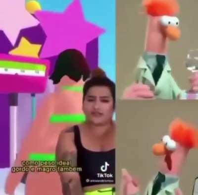 At&eacute; o Mr. Beaker ta achando frescura kkk