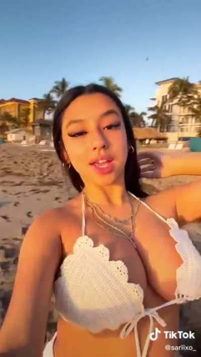 Cute Latina with a huge chest