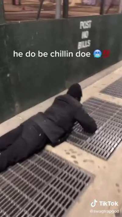 he's stuck in a loop