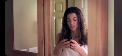 Julia Benson towel scene (Death do us part)