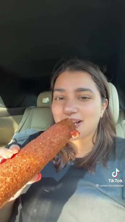 Worlds biggest mozzarella cheese sticks