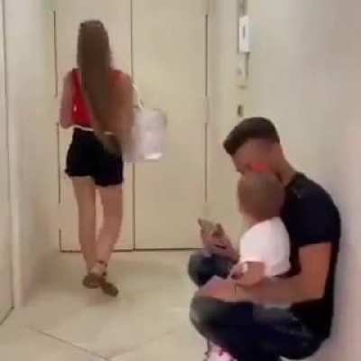 Baby's reaction to Dad vs Mom leaving
