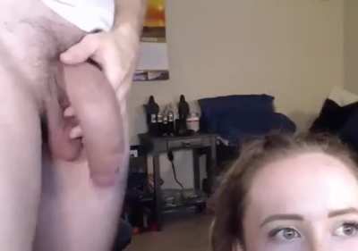 a cock as big as her beautiful head
