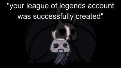 "your league of legends account was successfully created"