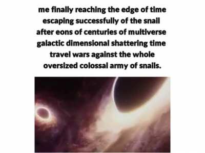 no snail will reach