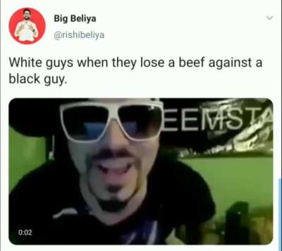 Another white man shit!