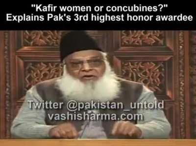 Bollywood trend of terming girls as "maal" comes from Quran- which refers to females captured in war as "maal-e-ghanimat" ie spoils of war.