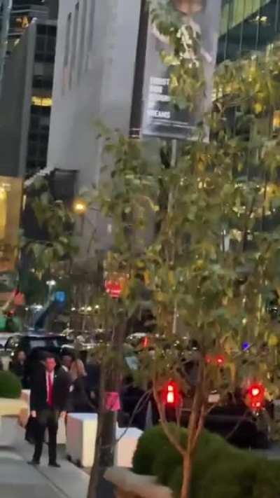 Trump had to testify for 4 hours today. Afterwards New Yorkers told him how they feel about him