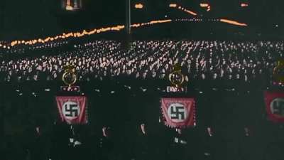 Night swearing in ceremony of SS recruits in M&uuml;nchen (9 November 1938)
