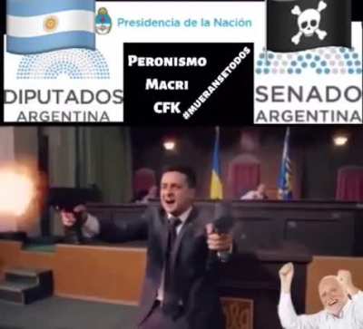 Al grito de "hijos de puta!"