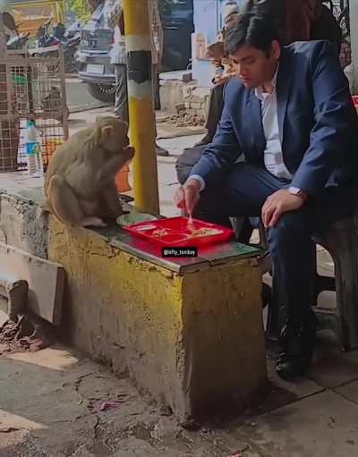Zyada kuch nai, Sharing is caring, even with unexpected guests..!