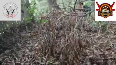 (Music from Source)- Compilation of a June 6th Attack by Myaing People's Defense Force and Salingyi SSTF on a pro-Myanmar Junta Pyusawhti Militia Base near the Mandalay Highway with Drone Bombs, Artillery, and Small Arms