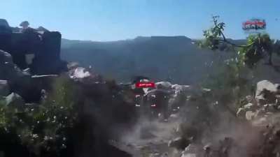 “Rouse the believers” raid on fortified Syrian Army positions in Norther Latakia two weeks ago.