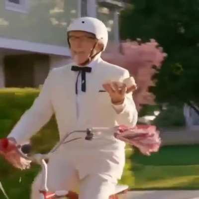 I'm just riding on my bike and just-