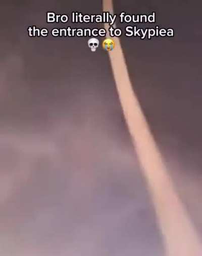 O cara achou a entrada pra skypiea 