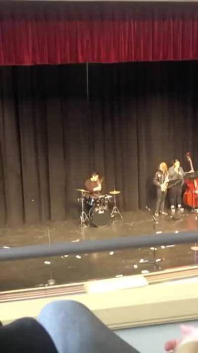 meanwhile, at the black history program...