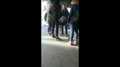 She busted his nose