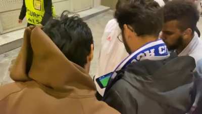 Real Madrid fans leave early, the team makes a miraculous comeback &amp;amp; they're not allowed back in for extra time.