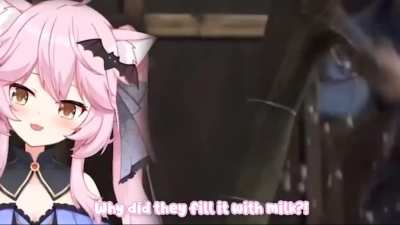 Why did they fill it with milk?