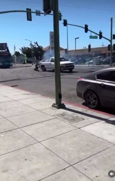 Truck doing donuts? But I&rsquo;m the main character