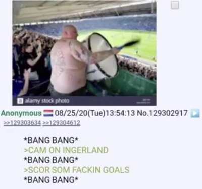 cum on england