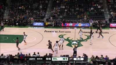[Highlight] Royce O'Neal drains the half court buzzer beater to end the half!