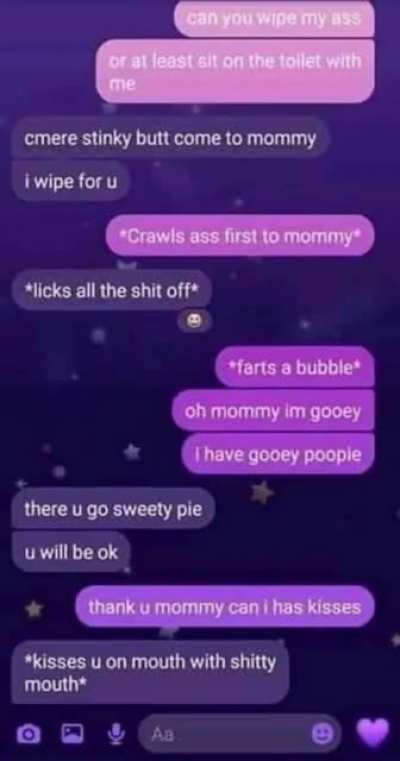 "farts a bubble"