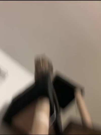 cat terrorizes us from above