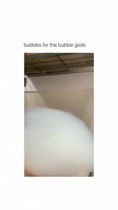 for the bubbly god!