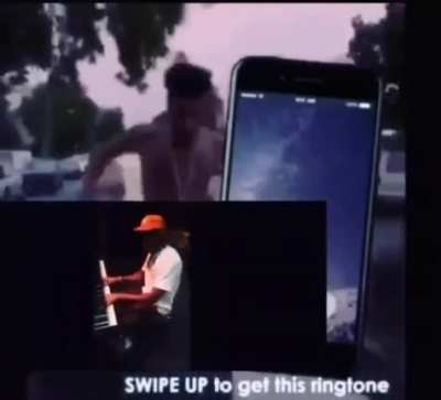 swipe up for this awesome ringtone ⬆📲