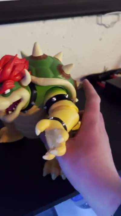 Fire breathing effect on the new Super mario bros the movie 7&rdquo; bowser