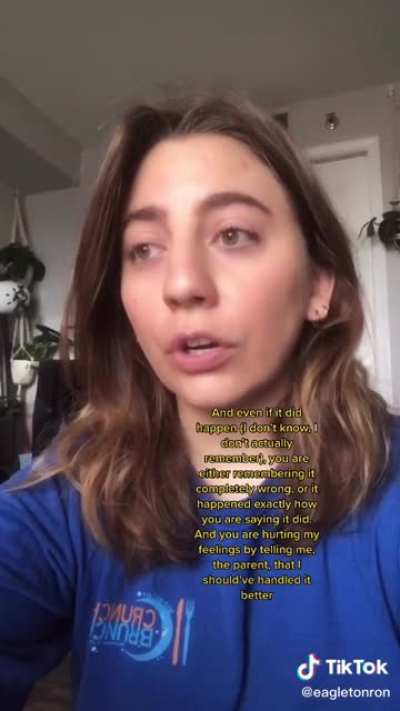 Saw this video on tik tok about gaslighting and narcissistic parents. Take care of yourselves during the holidays <3