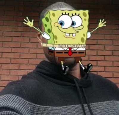 "See squidward, This is how it would be like if you had me for a face!"