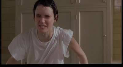 Winona Ryder in a wet t-shirt