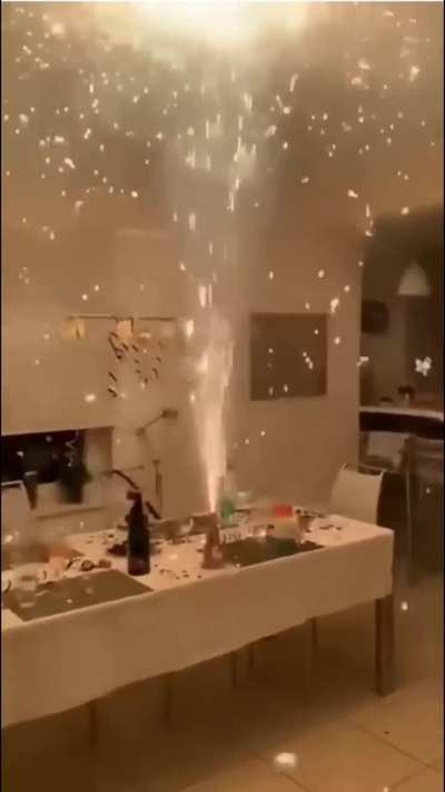 Ohh sparklers, Airbnb owner will not be so happy