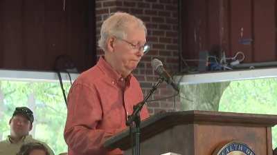 Mitch McConnell (age 81) gets drowned out by chants of &ldquo;RETIRE&rdquo; from his own constituents during a speech in Kentucky