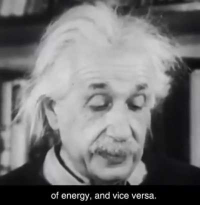 Albert Einstein explains his theory E=mc&sup2;
