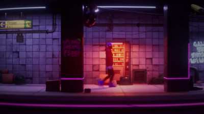 Between Stations, a short pixel-style cinematic made in Blender (Eevee)