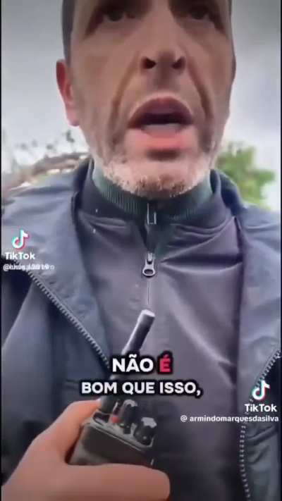 Serafim Silva presidente da c&acirc;mara municipal da Nazar&eacute; a amea&ccedil;ar porrada.