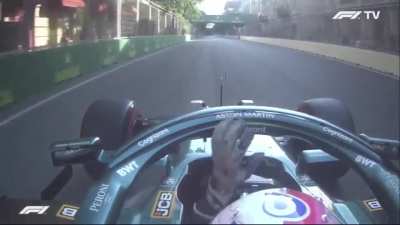 Vettel's radio after finishing P2 in Baku "Feliz Navidad or whatever you say to Checo"